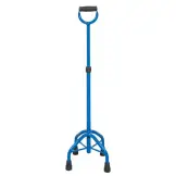 PREMIUM Quad Cane, Blauw, Gesloten Handvat, 136 kg | MOBIAK